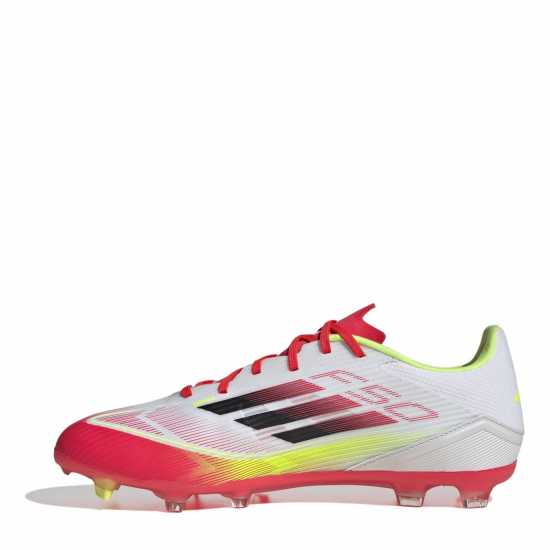 Adidas F50 League Adults Firm Ground Football Boots Бяло/Червено Мъжки футболни бутонки