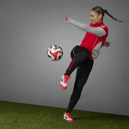 Adidas F50 League Adults Firm Ground Football Boots Бяло/Червено Мъжки футболни бутонки