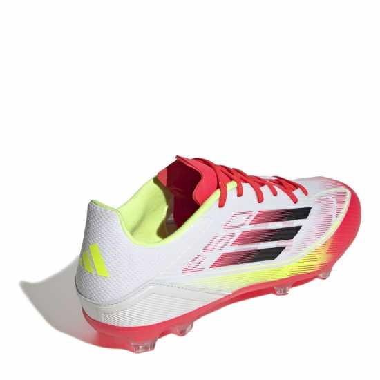 Adidas F50 League Adults Firm Ground Football Boots Бяло/Червено Мъжки футболни бутонки