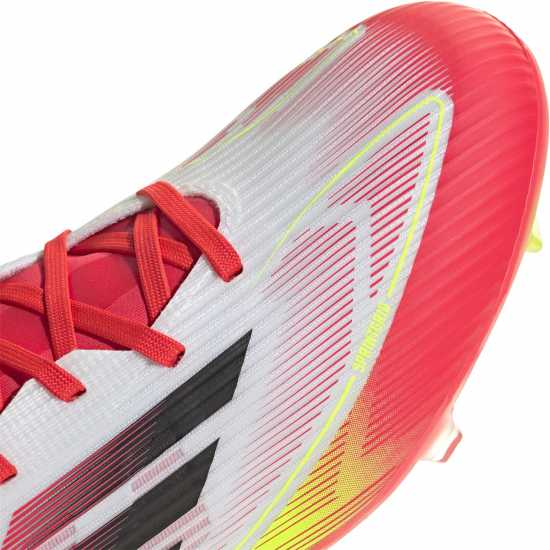 Adidas F50 League Adults Firm Ground Football Boots Бяло/Червено Мъжки футболни бутонки