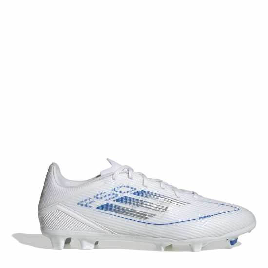 Adidas F50 League Adults Firm Ground Football Boots Бяло/сребро Мъжки футболни бутонки