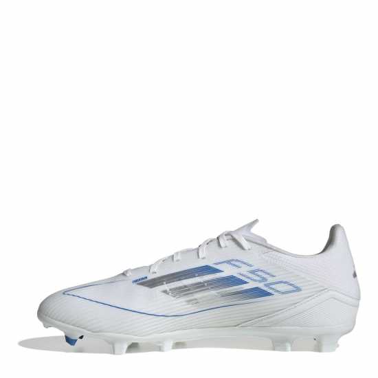 Adidas F50 League Adults Firm Ground Football Boots Бяло/сребро Мъжки футболни бутонки