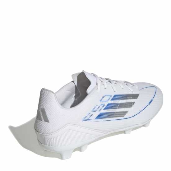 Adidas F50 League Adults Firm Ground Football Boots Бяло/сребро Мъжки футболни бутонки