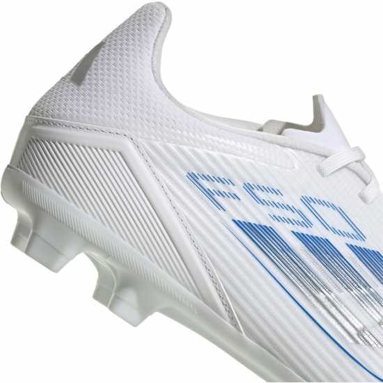 Adidas F50 League Adults Firm Ground Football Boots Бяло/сребро Мъжки футболни бутонки
