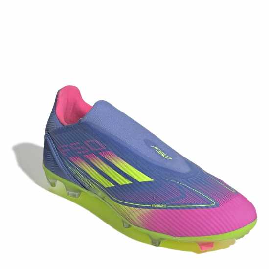 Adidas F50 League Laceless Firm Ground Football Boots Син/Лимон Мъжки футболни бутонки