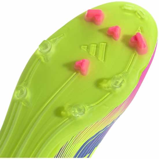 Adidas F50 League Laceless Firm Ground Football Boots Син/Лимон Мъжки футболни бутонки