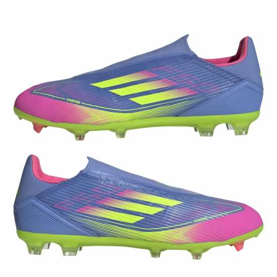 Adidas F50 League Laceless Firm Ground Football Boots Син/Лимон Мъжки футболни бутонки