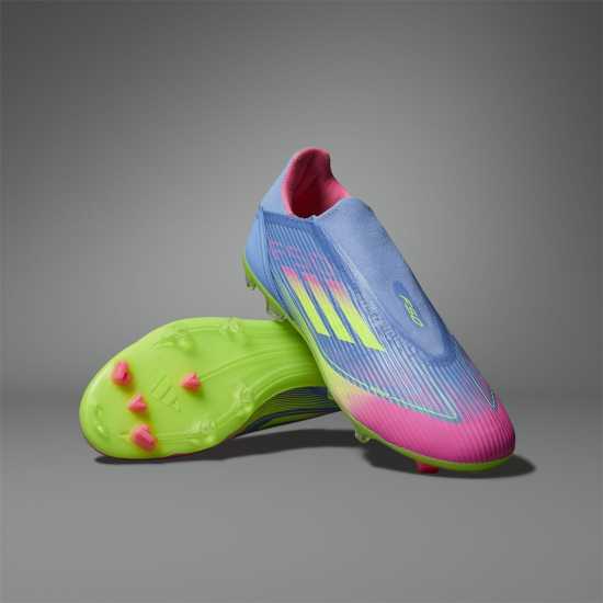 Adidas F50 League Laceless Firm Ground Football Boots Син/Лимон Мъжки футболни бутонки