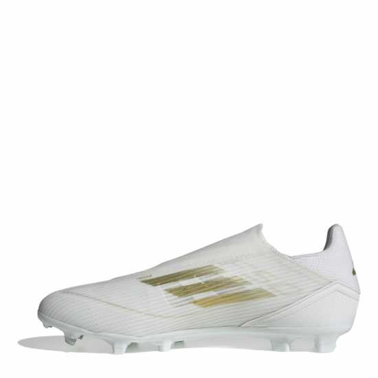 Adidas F50 League Laceless Firm Ground Football Boots Бяло/Златно/Бяло Мъжки футболни бутонки
