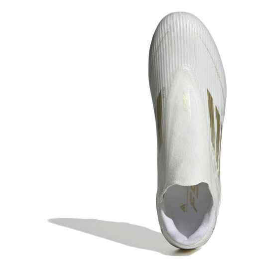 Adidas F50 League Laceless Firm Ground Football Boots Бяло/Златно/Бяло Мъжки футболни бутонки