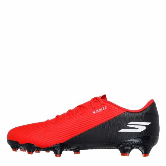 Skechers Skx.2 Academy Adults Firm Ground Football Boots Red/Black 