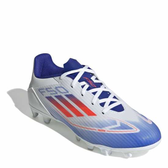 Adidas F50 Club Firm Ground Football Boots Бяло/Червено/Синьо Мъжки футболни бутонки