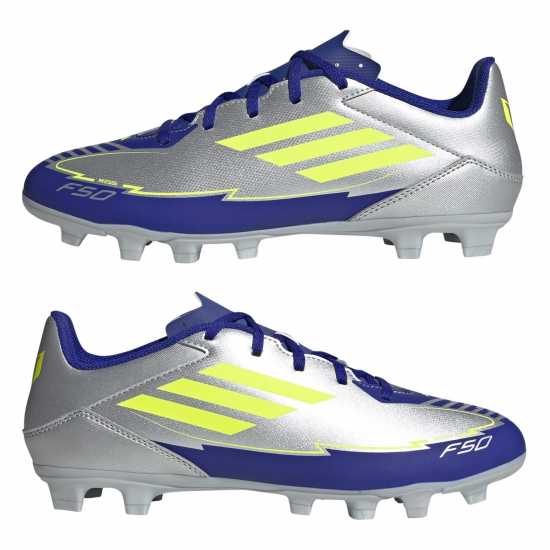 Мъжки футболни бутонки Adidas F50 Club Firm Ground Football Boots Сребро/Синьо Adidas F50 Club Firm Ground Football Boots Сребро/Синьо Мъжки футболни бутонки