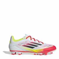 Adidas F50 Club Firm Ground Football Boots Бяло/Червено Мъжки футболни бутонки