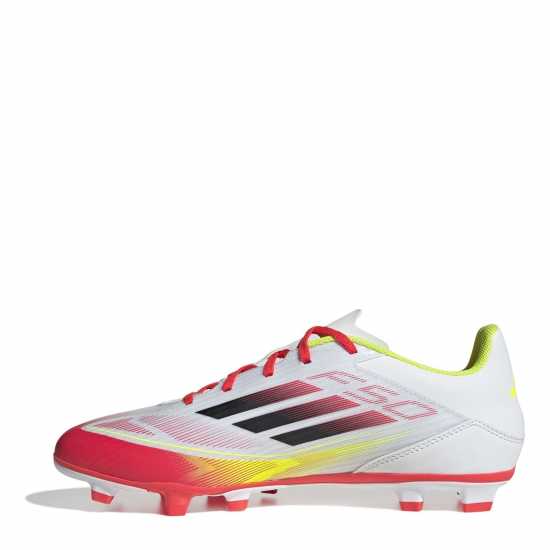 Мъжки футболни бутонки Adidas F50 Club Firm Ground Football Boots Бяло/Червено Adidas F50 Club Firm Ground Football Boots Бяло/Червено Мъжки футболни бутонки