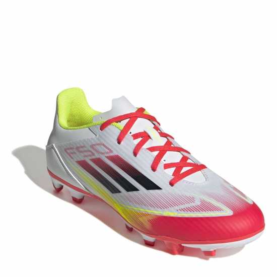 Мъжки футболни бутонки Adidas F50 Club Firm Ground Football Boots Бяло/Червено Adidas F50 Club Firm Ground Football Boots Бяло/Червено Мъжки футболни бутонки