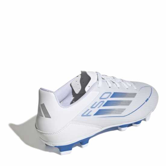 Adidas F50 Club Firm Ground Football Boots Бяло/сребро Мъжки футболни бутонки
