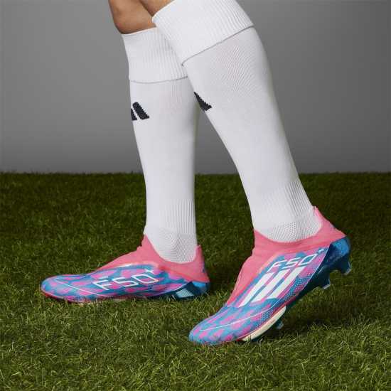 Мъжки футболни бутонки Adidas Мъжки Футболни Бутонки F50+ Firm Ground Football Boots Mens Синьо/Розово Adidas Мъжки Футболни Бутонки F50+ Firm Ground Football Boots Mens Синьо/Розово Мъжки футболни бутонки