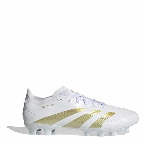 Мъжки футболни бутонки Adidas Predator League Multi Ground Football Boots Бяло/Златно/Бяло Adidas Predator League Multi Ground Football Boots Бяло/Златно/Бяло Мъжки футболни бутонки