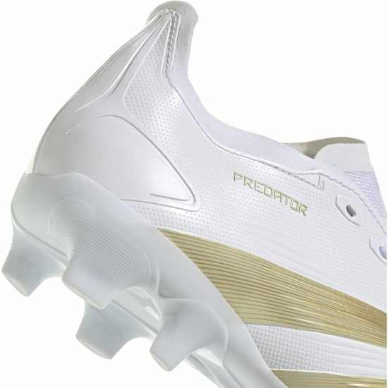 Мъжки футболни бутонки Adidas Predator League Multi Ground Football Boots Бяло/Златно/Бяло Adidas Predator League Multi Ground Football Boots Бяло/Златно/Бяло Мъжки футболни бутонки