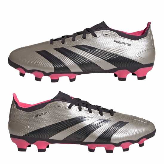 Мъжки футболни бутонки Adidas Predator League Multi Ground Football Boots Платина/Черно/Турбо Adidas Predator League Multi Ground Football Boots Платина/Черно/Турбо Мъжки футболни бутонки