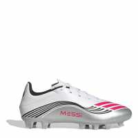 Adidas F50 Club Adults Firm Ground Football Boots Бяло/Червено Мъжки футболни бутонки