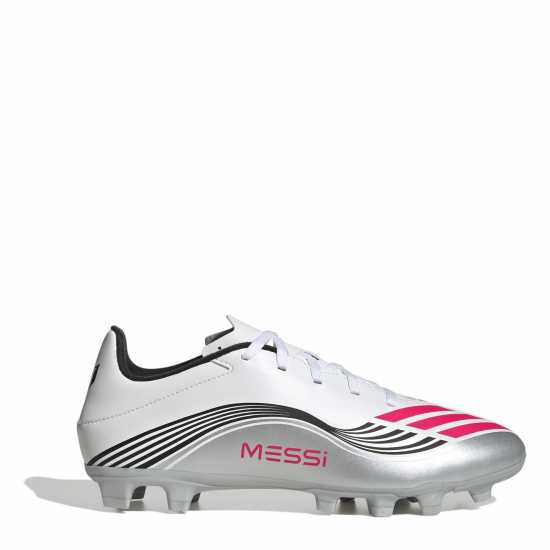 Adidas F50 Club Adults Firm Ground Football Boots Бяло/Червено Мъжки футболни бутонки