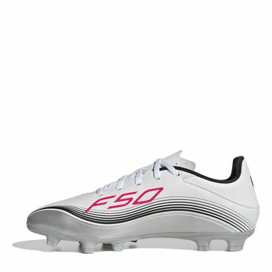 Adidas F50 Club Adults Firm Ground Football Boots Бяло/Червено Мъжки футболни бутонки