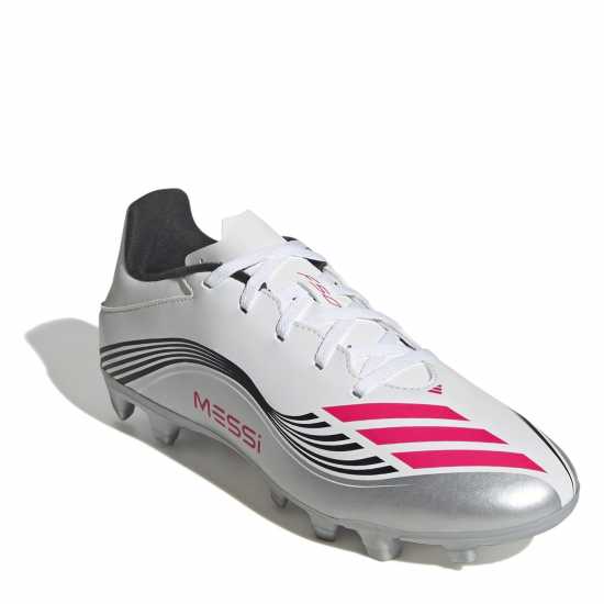 Adidas F50 Club Adults Firm Ground Football Boots Бяло/Червено Мъжки футболни бутонки