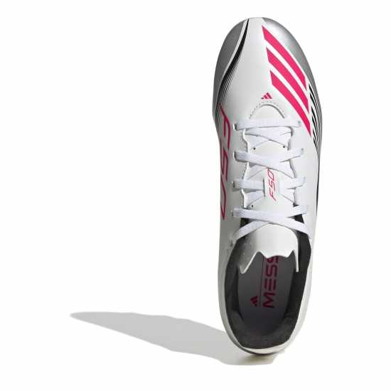 Adidas F50 Club Adults Firm Ground Football Boots Бяло/Червено Мъжки футболни бутонки