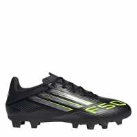Adidas F50 Club Adults Firm Ground Football Boots Black/Lemon Мъжки футболни бутонки
