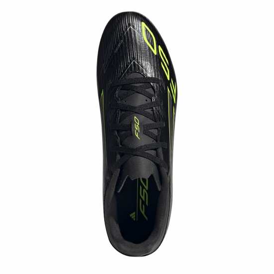 Adidas F50 Club Adults Firm Ground Football Boots Black/Lemon Мъжки футболни бутонки