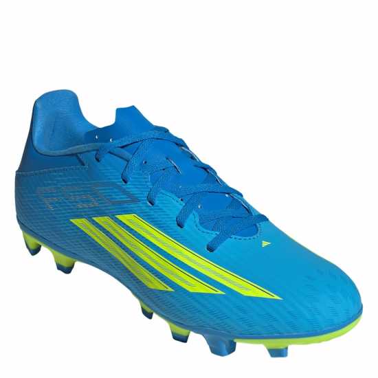 Adidas F50 Club Adults Firm Ground Football Boots Blue/Yellow 