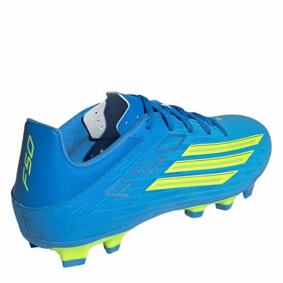 Adidas F50 Club Adults Firm Ground Football Boots Blue/Yellow 