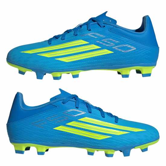 Adidas F50 Club Adults Firm Ground Football Boots Blue/Yellow 