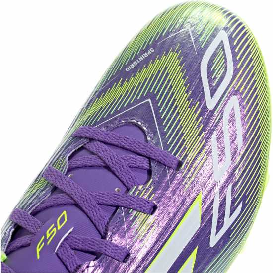 Adidas F50 Club Adults Firm Ground Football Boots Purple/White Мъжки футболни бутонки