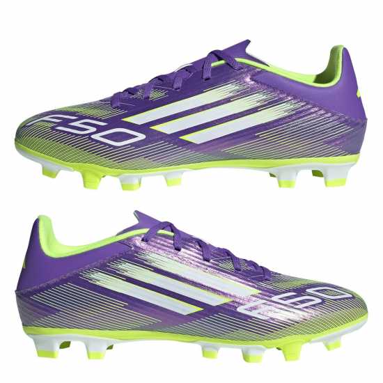 Adidas F50 Club Adults Firm Ground Football Boots Purple/White Мъжки футболни бутонки