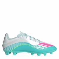 Adidas F50 Club Adults Firm Ground Football Boots Wht/Pink/Blue 