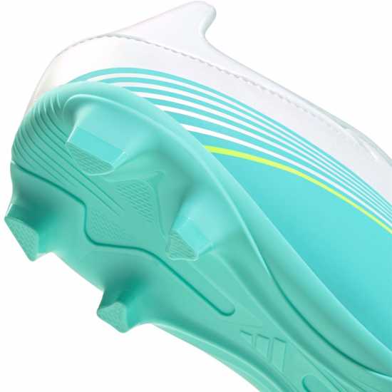 Adidas F50 Club Adults Firm Ground Football Boots Wht/Pink/Blue 