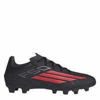 Adidas F50 Club Adults Firm Ground Football Boots Black/Red 