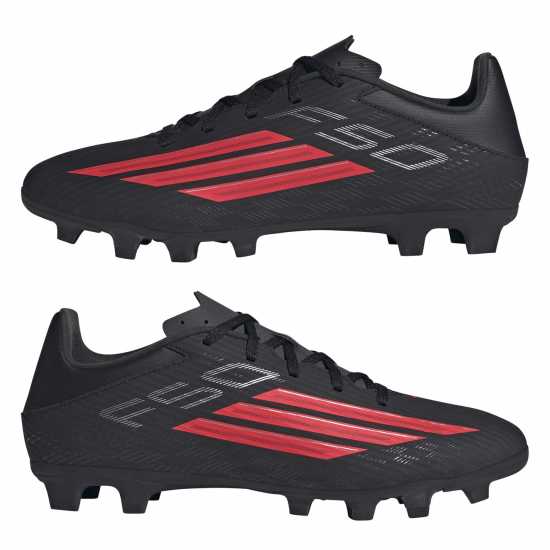 Adidas F50 Club Adults Firm Ground Football Boots Black/Red 