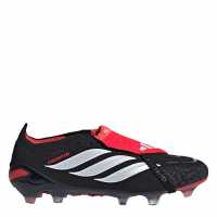 adidas Mens Predator Elite Fold-Over Tongue Firm Ground Football Boots Black/Red 
