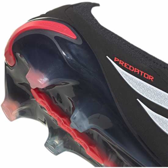 adidas Mens Predator Elite Fold-Over Tongue Firm Ground Football Boots Black/Red 