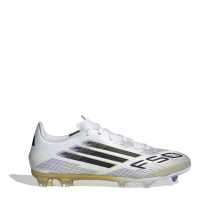 Adidas F50 League Adults Firm Ground Football Boots Бяло/Черно/Злато Мъжки футболни бутонки