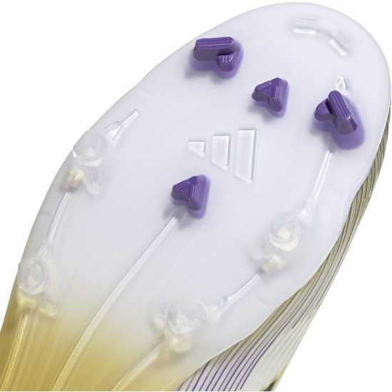 Adidas F50 League Adults Firm Ground Football Boots Бяло/Черно/Злато Мъжки футболни бутонки