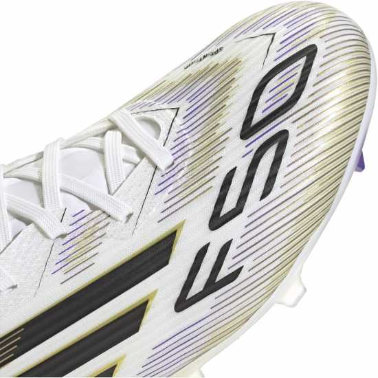 Adidas F50 League Adults Firm Ground Football Boots Бяло/Черно/Злато Мъжки футболни бутонки
