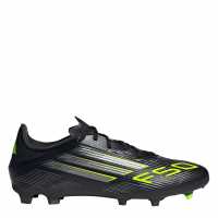 Adidas F50 League Adults Firm Ground Football Boots Black/Lemon Мъжки футболни бутонки