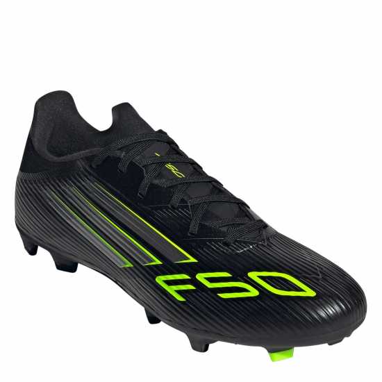 Adidas F50 League Adults Firm Ground Football Boots Black/Lemon Мъжки футболни бутонки