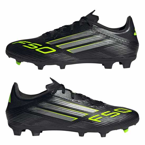 Adidas F50 League Adults Firm Ground Football Boots Black/Lemon Мъжки футболни бутонки