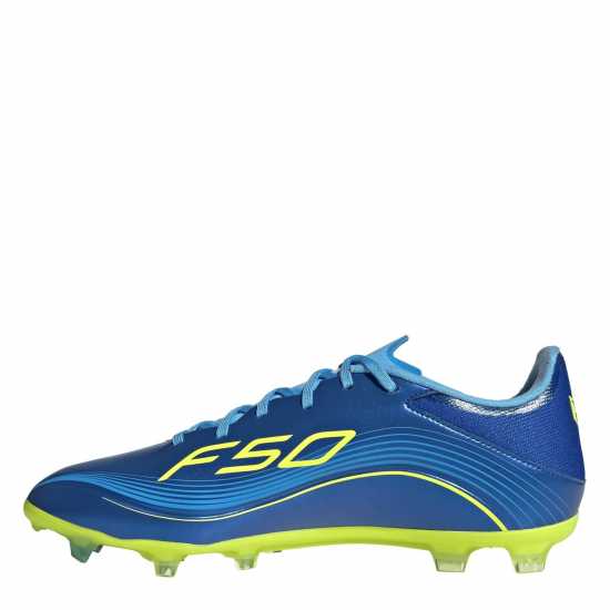 Adidas F50 League Adults Firm Ground Football Boots Синьо/Жълто 